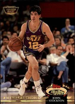 1992-93 Stadium Club John Stockton MC Members Only #200 card image