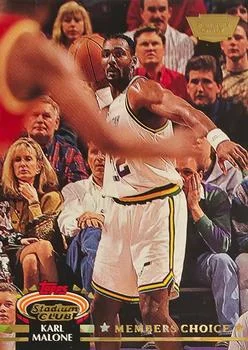 1992-93 Stadium Club Karl Malone MC Members Only #205 card image