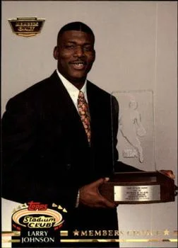 1992-93 Stadium Club Larry Johnson MC Members Only #192 card image