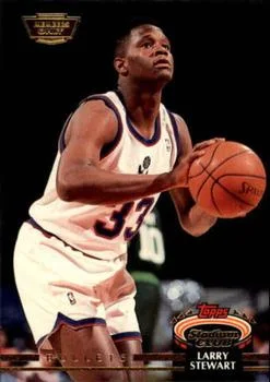 1992-93 Stadium Club Larry Stewart Members Only #394 card image
