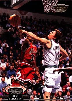 1992-93 Stadium Club Luc Longley Members Only #103 card image