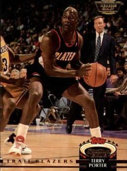 1992-93 Stadium Club Terry Porter Members Only #108 card image