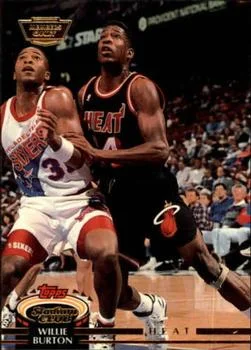 1992-93 Stadium Club Willie Burton Members Only #84 card image
