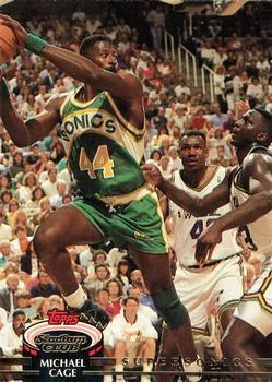 1992-93 Stadium Club Michael Cage #17 card image