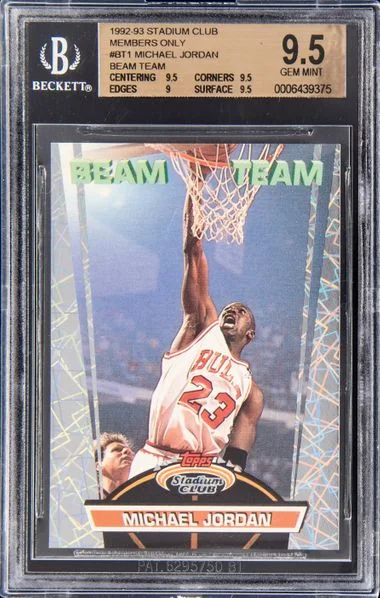 1992-93 Stadium Club Michael Jordan Members Only Beam Team #BT1 card image
