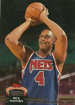 1992-93 Stadium Club Rick Mahorn UERUER: Rookie Card is 1981-82 #324 card image