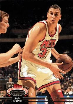 1992-93 Stadium Club Sam Bowie #91 card image