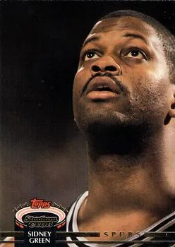 1992-93 Stadium Club Sidney Green #98 card image