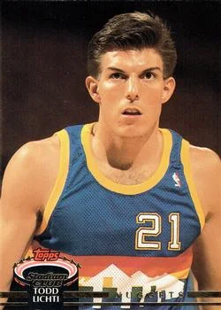 1992-93 Stadium Club Todd Lichti #28 card image