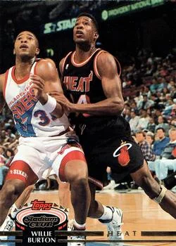 1992-93 Stadium Club Willie Burton #84 card image