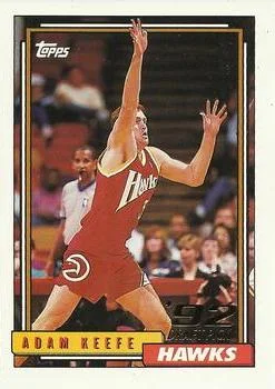 1992-93 Topps Adam Keefe Draft Picks #344 card image