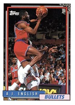 1992-93 Topps A.J. English #157 card image