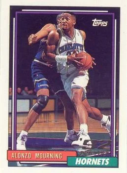 1992-93 Topps Alonzo Mourning Draft Picks #393 card image