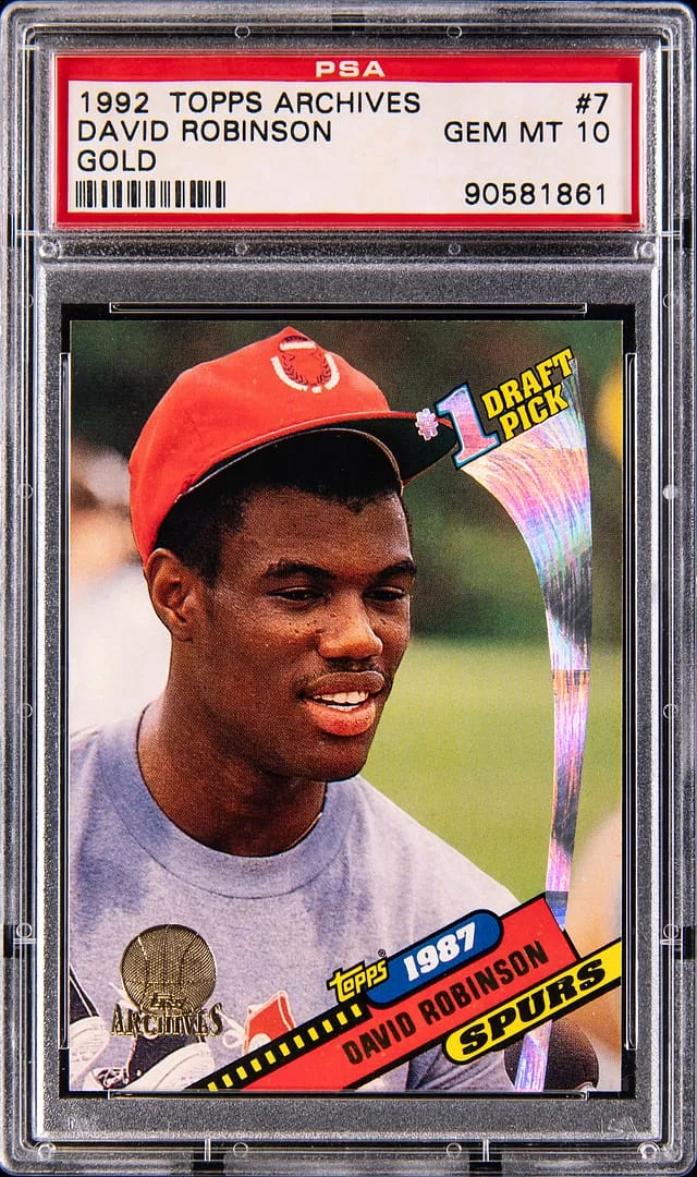 1992-93 Topps Archives David Robinson Gold #7 card image