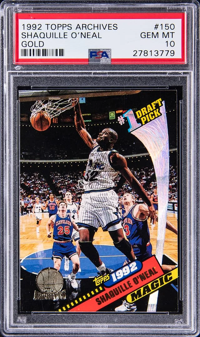 1992-93 Topps Archives Shaquille O'Neal Gold #150 card image