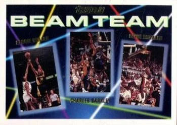 1992-93 Topps Charles Barkley / Clyde Drexler / Reggie Miller [Beam Team Gold] Beam Team Gold #1 card image