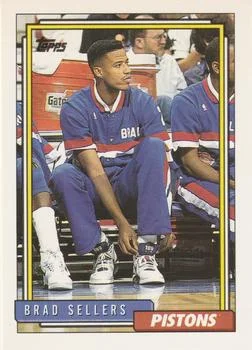 1992-93 Topps Brad Sellers #82 card image