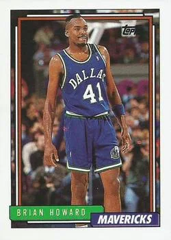 1992-93 Topps Brian Howard #385 card image