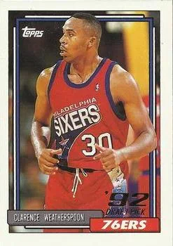 1992-93 Topps Clarence Weatherspoon Draft Picks #294 card image