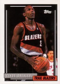 1992-93 Topps Clyde Drexler #354 card image