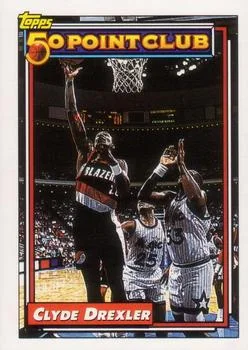 1992-93 Topps Clyde Drexler 50P #212 card image