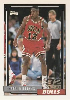 1992-93 Topps Corey Williams Draft Picks #271 card image