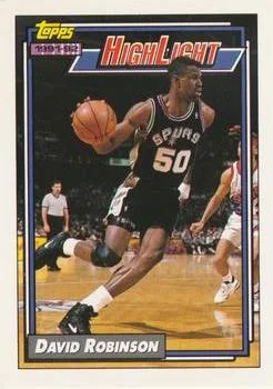 1992-93 Topps David Robinson HL #4 card image