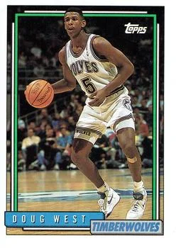 1992-93 Topps Doug West #37 card image