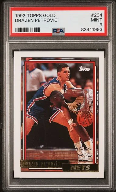 1992-93 Topps Drazen Petrovic Gold #234 card image