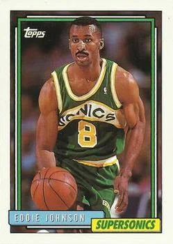 1992-93 Topps Eddie Johnson #384 card image