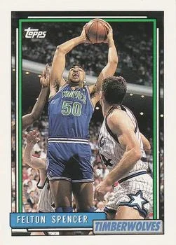 1992-93 Topps Felton Spencer #152 card image