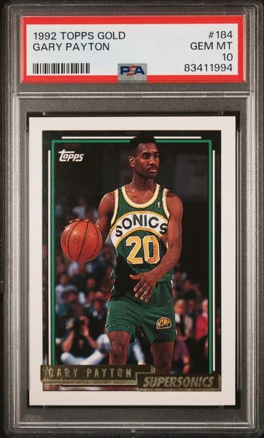 1992-93 Topps Gary Payton Gold #184 card image