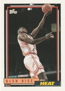 1992-93 Topps Glen Rice #77 card image