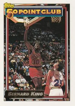 1992-93 Topps Bernard King 50P Gold #202 card image