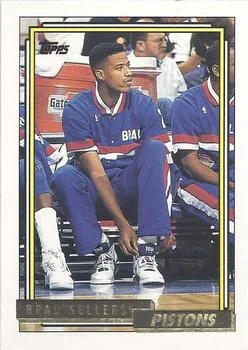 1992-93 Topps Brad Sellers Gold #82 card image