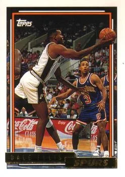 1992-93 Topps Dale Ellis Gold #361 card image