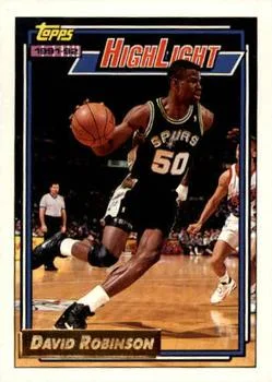 1992-93 Topps David Robinson HL Gold #4 card image