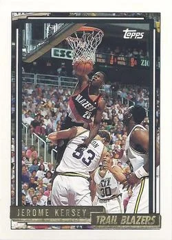 1992-93 Topps Jerome Kersey Gold #143 card image