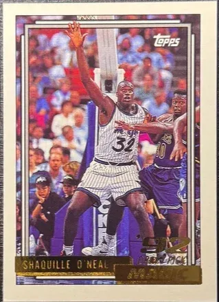 1992-93 Topps Gold Shaquille O'Neal #362 card image