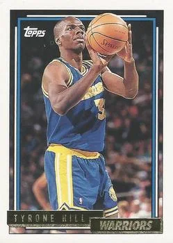 1992-93 Topps Tyrone Hill Gold #162 card image