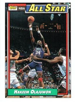 1992-93 Topps Hakeem Olajuwon #105 card image