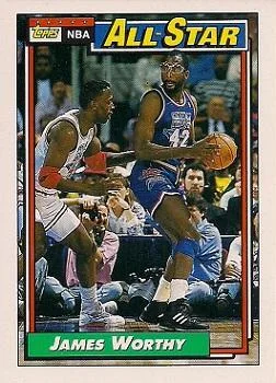 1992-93 Topps James Worthy #108 card image