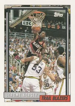 1992-93 Topps Jerome Kersey #143 card image