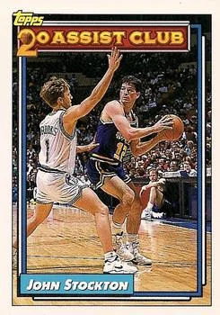 1992-93 Topps John Stockton 20A #223 card image