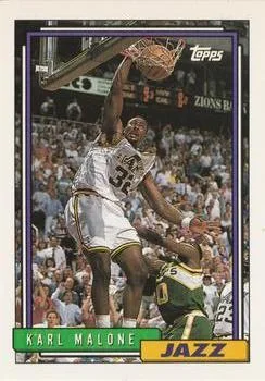 1992-93 Topps Karl Malone #20 card image