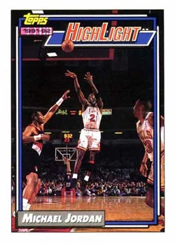1992-93 Topps Michael Jordan HL #3 card image
