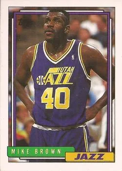 1992-93 Topps Mike Brown #177 card image