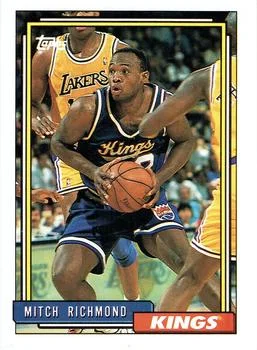 1992-93 Topps Mitch Richmond #25 card image
