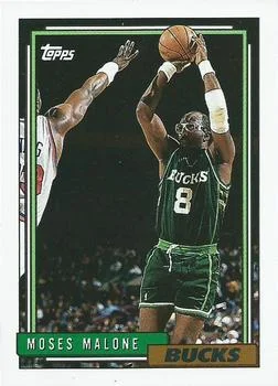 1992-93 Topps Moses Malone #74 card image