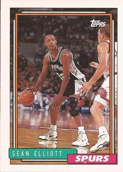1992-93 Topps Sean Elliott #10 card image